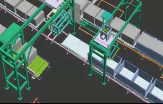 水泥發泡砌塊(kuài)生産線 泡沫混(hùn)凝土砌塊生産(chan)線3D視頻